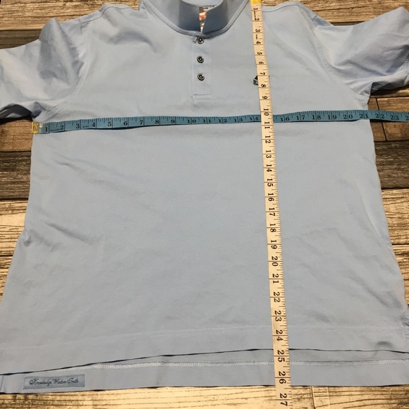 Robert Graham Classic Fit Skull Polo Shirt Men’s M Light Blue Short Sleeve - Picture 2 of 8